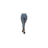 Legging bleu effet jean délavé imprimé léopard 